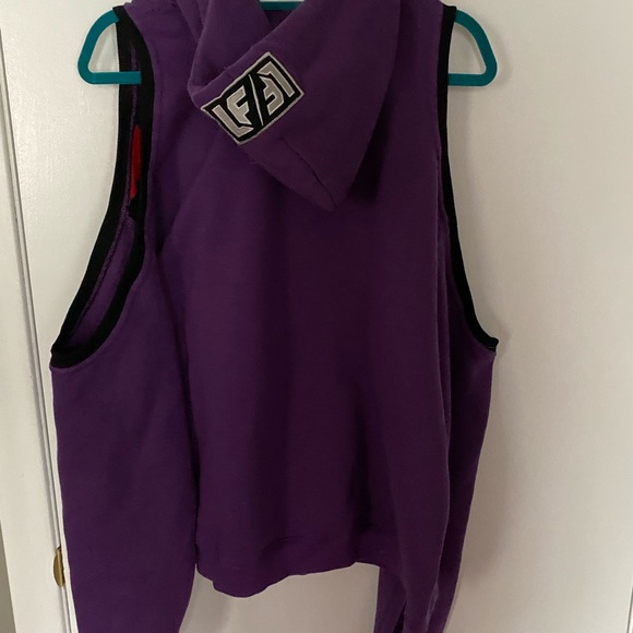 LF Los Angeles Cold Shoulder Sweater Hoodie Small - Picture 5 of 6